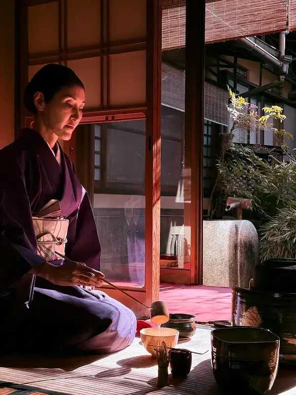Cérémonie du Thé sur un tatami